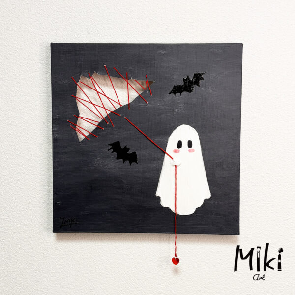 「おばけだって恋をする」24×24cm