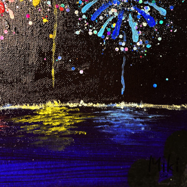 「花火大会」33.3×24.2cm - 画像 (3)