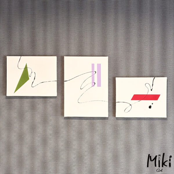「Music」3枚セット27.3×22cm+33.3×24.2cm